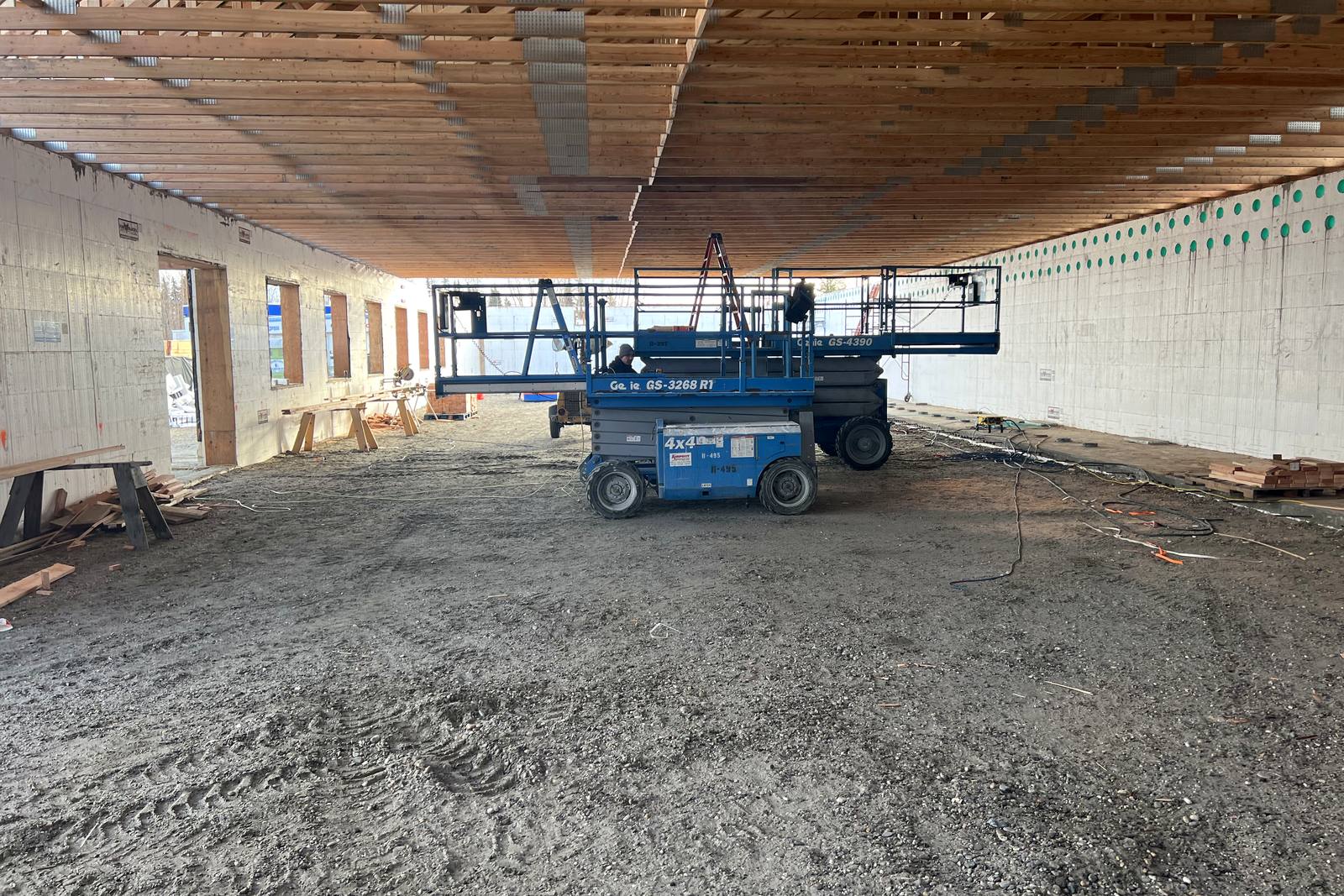 ICF interior walls with the double vapor barrier