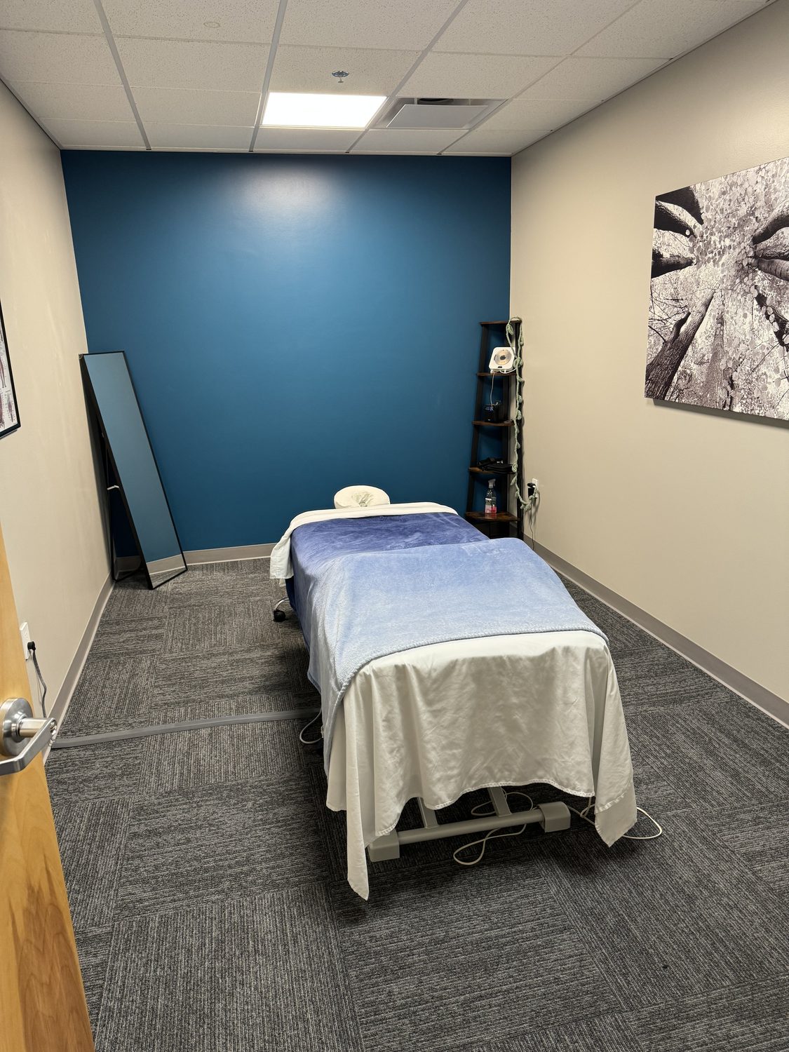 Chiropractic treatment room